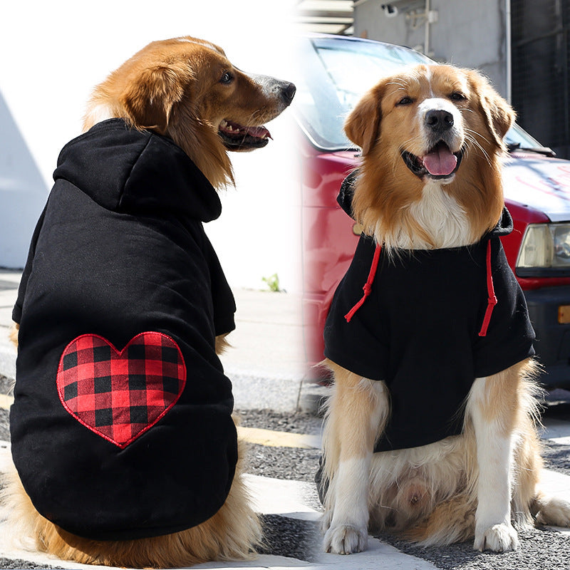 Plaid Hoodie For Pet Dogs - SNUGGLELOVE