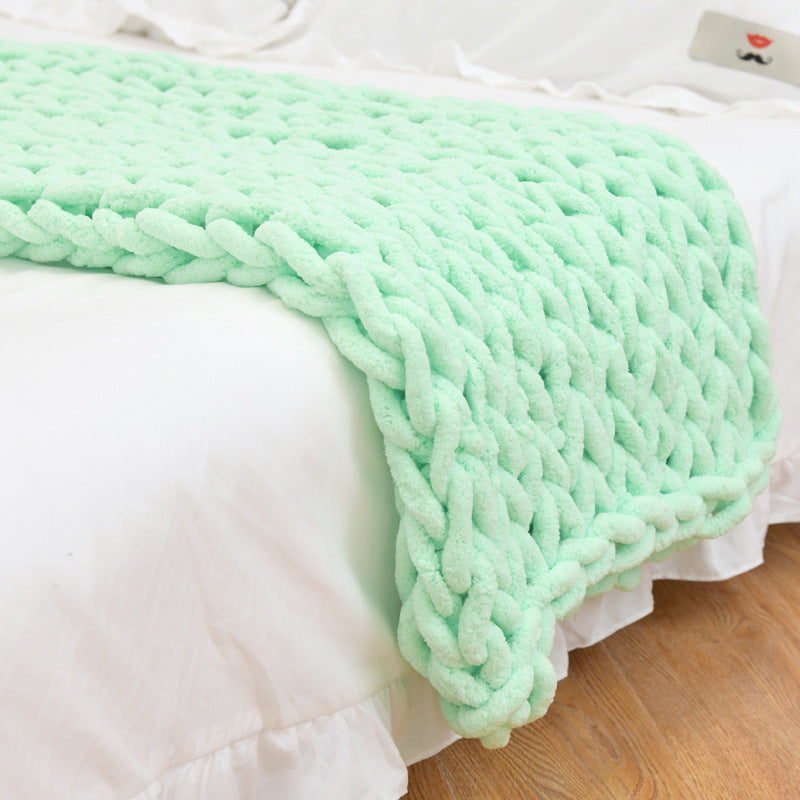 Hand-Knitted Cozy Blanket - SNUGGLELOVE