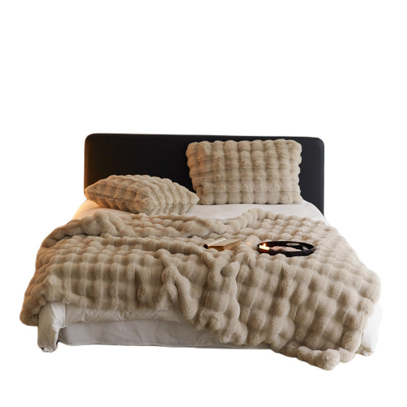 The Fur Rabbit Hair Sofa Blanket - SNUGGLELOVE