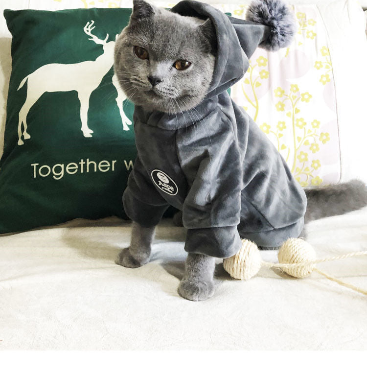 Pet Cat Hooded Sweater - SNUGGLELOVE